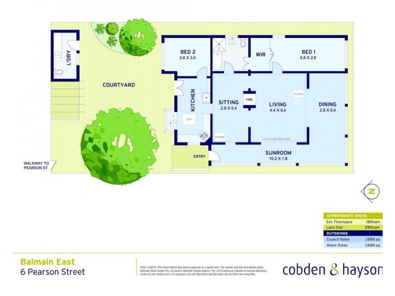 6 Pearson Street, Balmain East NSW 2041 Floorplan