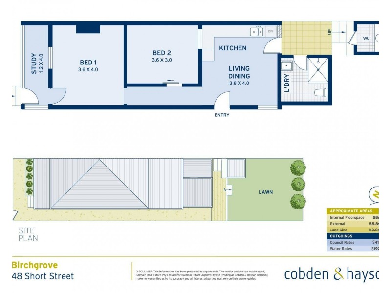 48 Short Street, Birchgrove NSW 2041 Floorplan