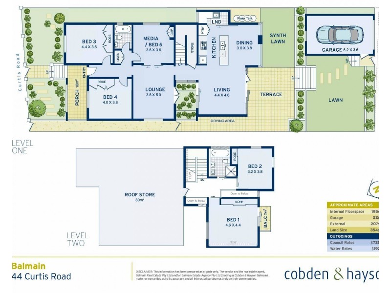 44 Curtis Road, Balmain NSW 2041 Floorplan