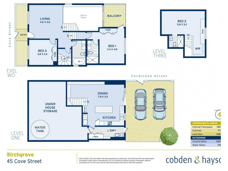45 Cove Street, Birchgrove NSW 2041 Floorplan