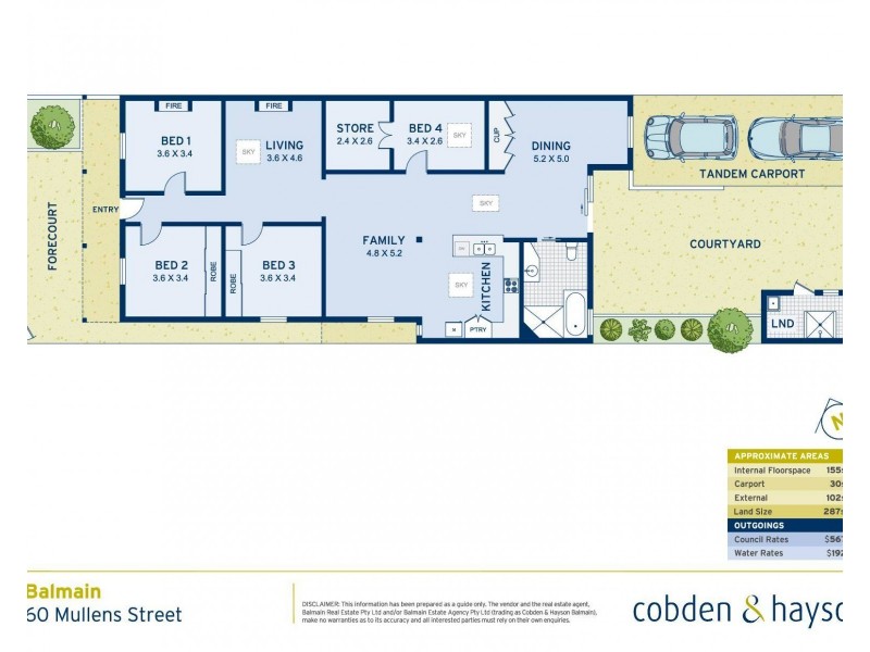 60 Mullens Street, Balmain NSW 2041 Floorplan