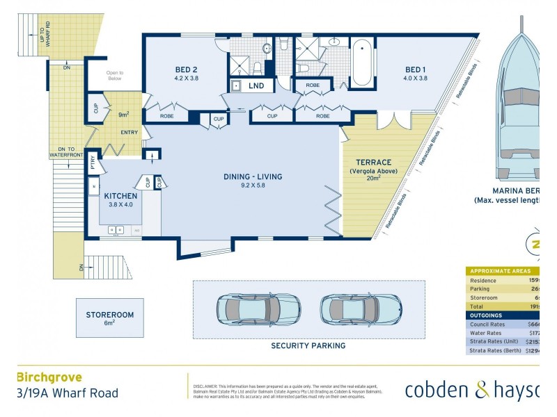 3/19a Wharf Road, Birchgrove NSW 2041 Floorplan