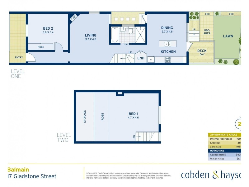 17 Gladstone Street, Balmain NSW 2041 Floorplan