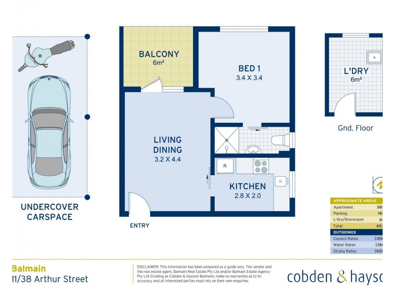 11/38 Arthur Street, Balmain NSW 2041 Floorplan