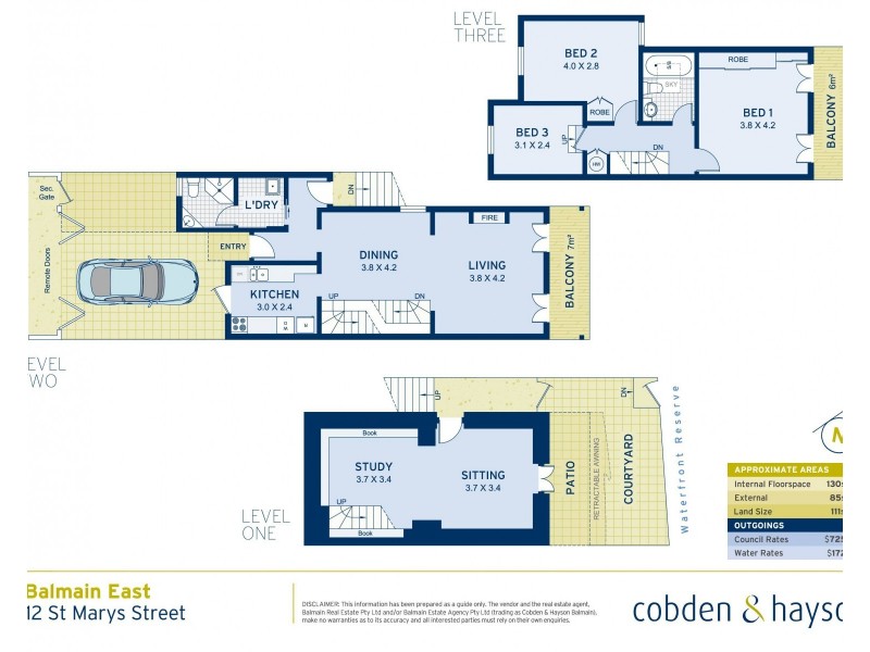 12 St Marys Street, Balmain East NSW 2041 Floorplan
