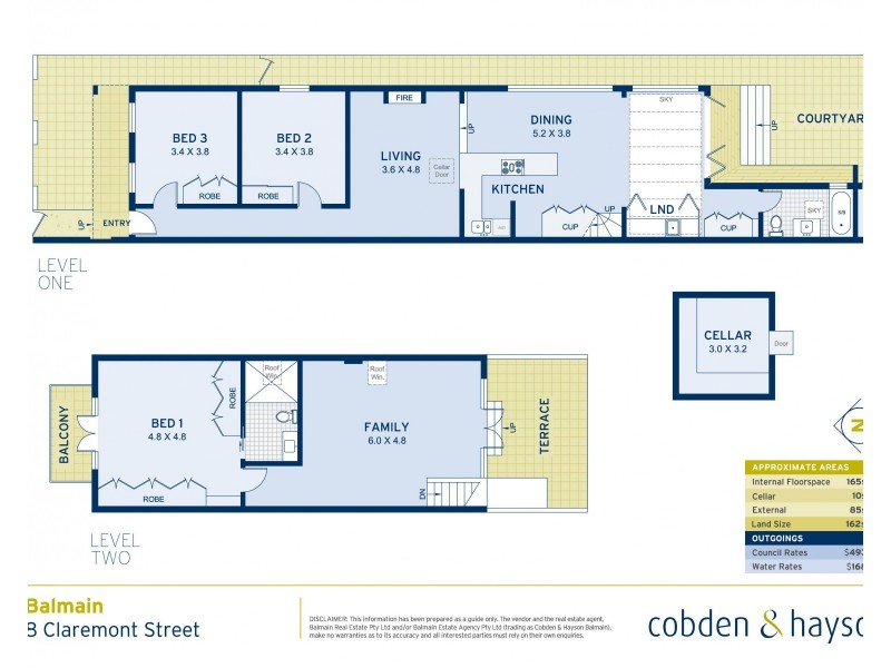 8 Claremont Street, Balmain NSW 2041 Floorplan