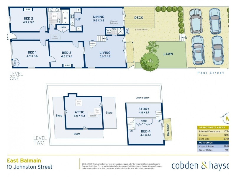 10 Johnston Street, Balmain East NSW 2041 Floorplan