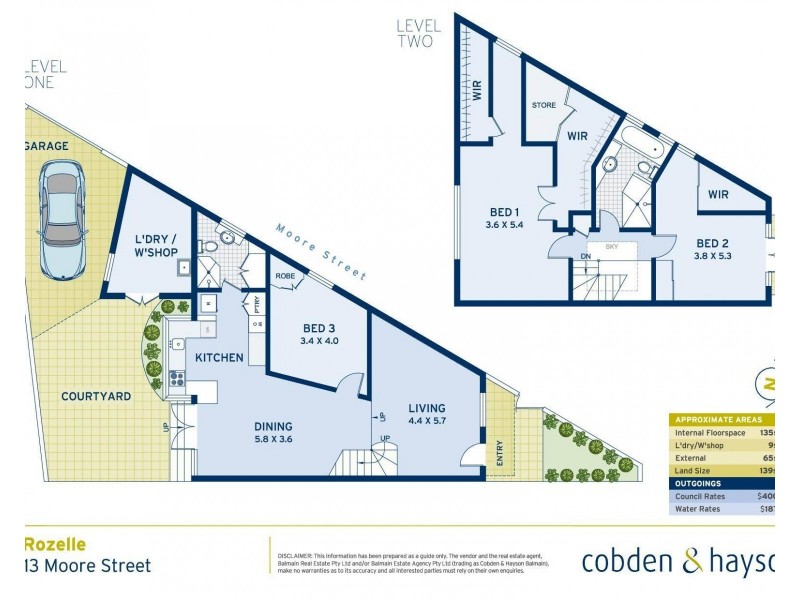 13 Moore Street, Rozelle NSW 2039 Floorplan