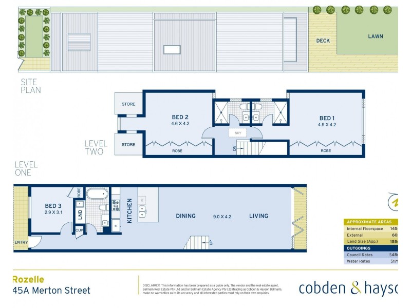 45A Merton Street, Rozelle NSW 2039 Floorplan