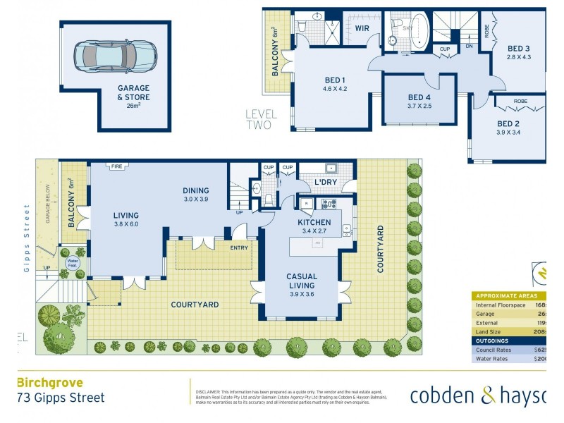 73 Gipps Street, Birchgrove NSW 2041 Floorplan