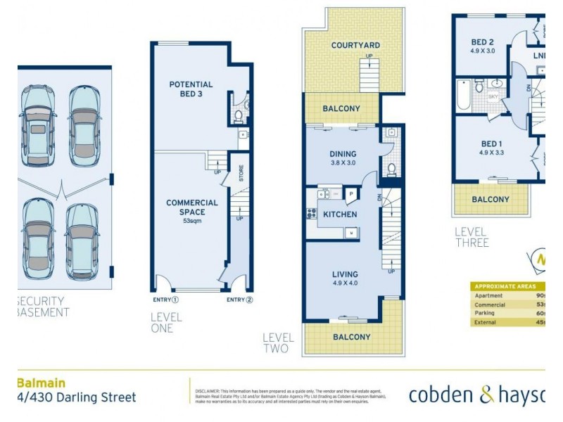 4/430 Darling Street, Balmain NSW 2041 Floorplan