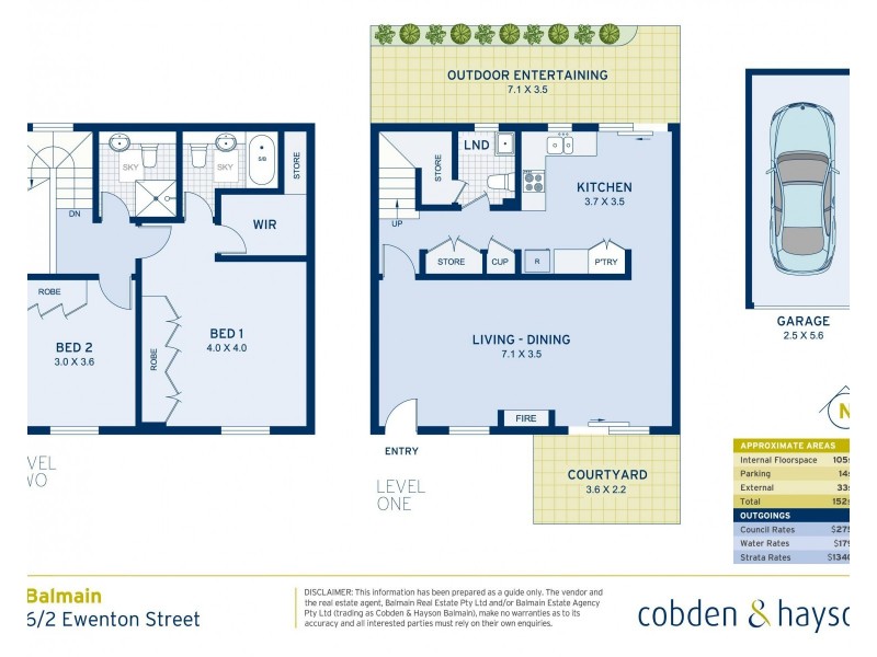 6/2 Ewenton Street, Balmain NSW 2041 Floorplan