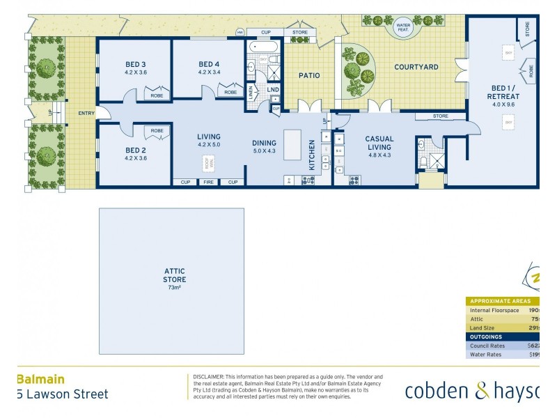 5 Lawson Street, Balmain NSW 2041 Floorplan