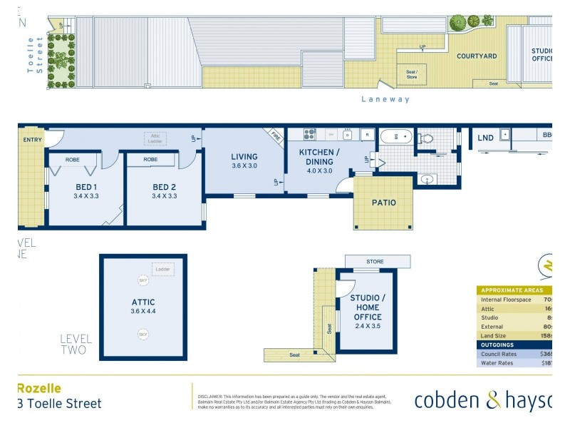 3 Toelle Street, Rozelle NSW 2039 Floorplan