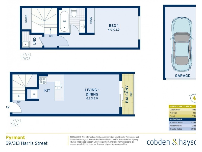 59/313 Harris Street, Pyrmont NSW 2009 Floorplan