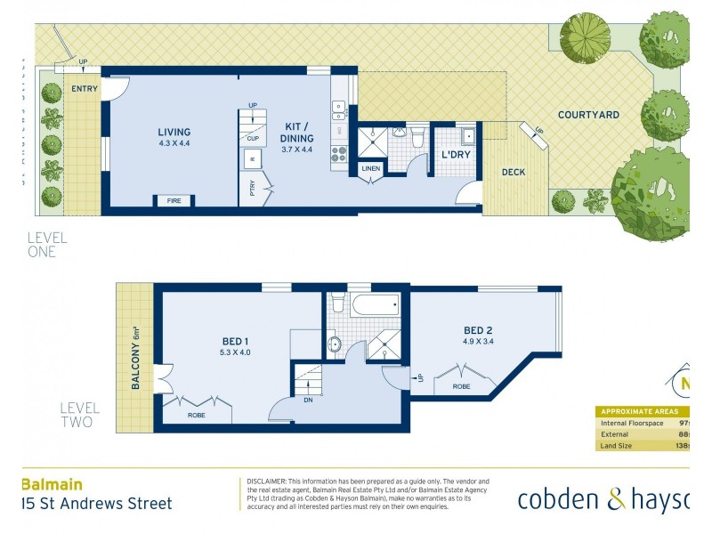 15 St Andrews Street, Balmain NSW 2041 Floorplan