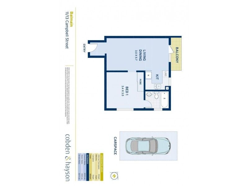 11/13 Campbell Street, Balmain NSW 2041 Floorplan