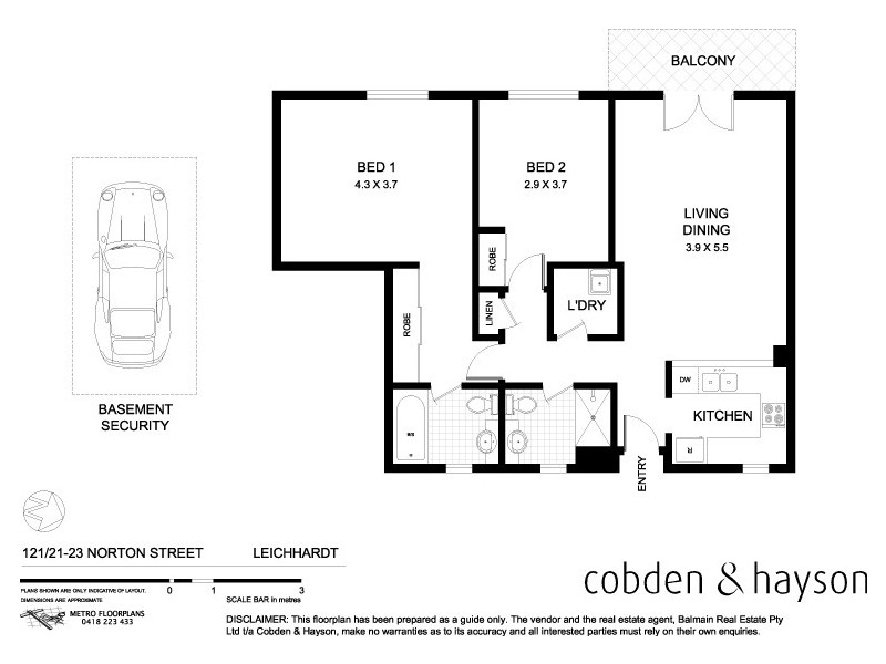 121/23 Norton Street, Leichhardt NSW 2040 Floorplan