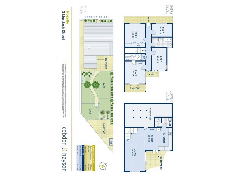 3 Murdoch Street, Rozelle NSW 2039 Floorplan