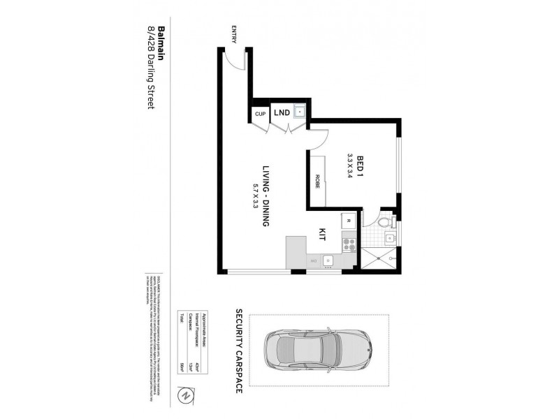 8/428 Darling Street, Balmain NSW 2041 Floorplan