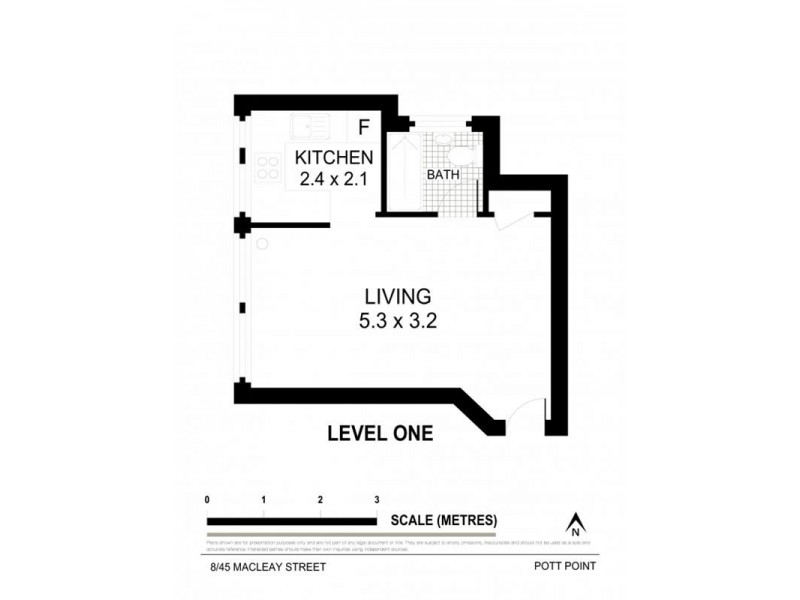8/45 Macleay Street, Potts Point NSW 2011 Floorplan