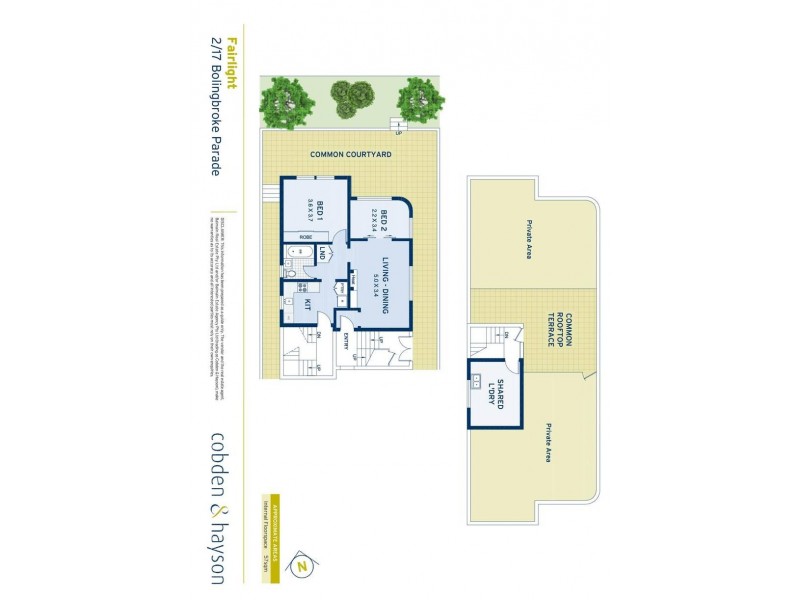 2/17 Bolingbroke Parade, Fairlight NSW 2094 Floorplan