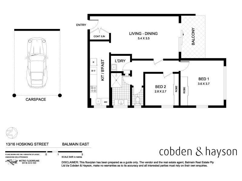 13/16 Hosking Street, Balmain East NSW 2041 Floorplan