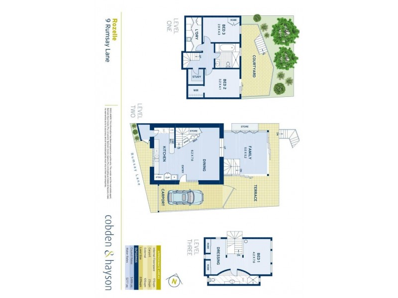 9 Rumsay Lane, Rozelle NSW 2039 Floorplan