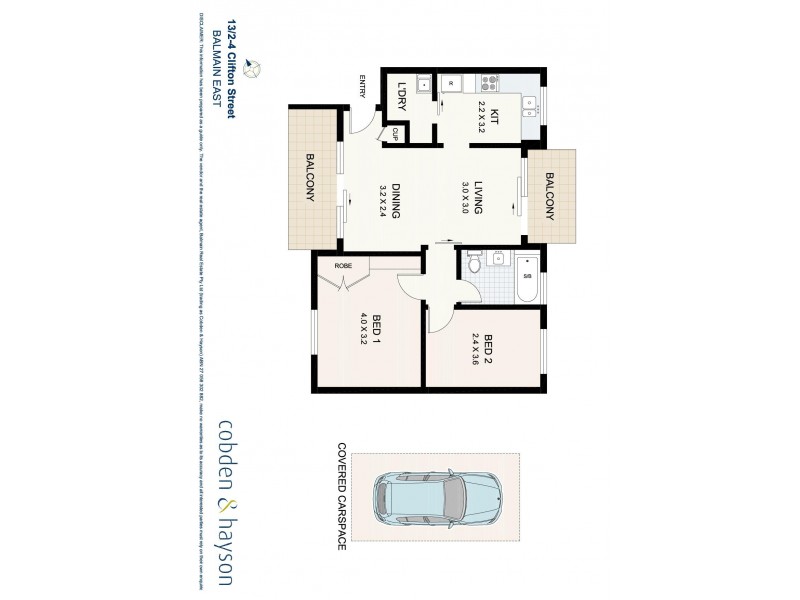 13/2-4 Clifton Street, Balmain NSW 2041 Floorplan