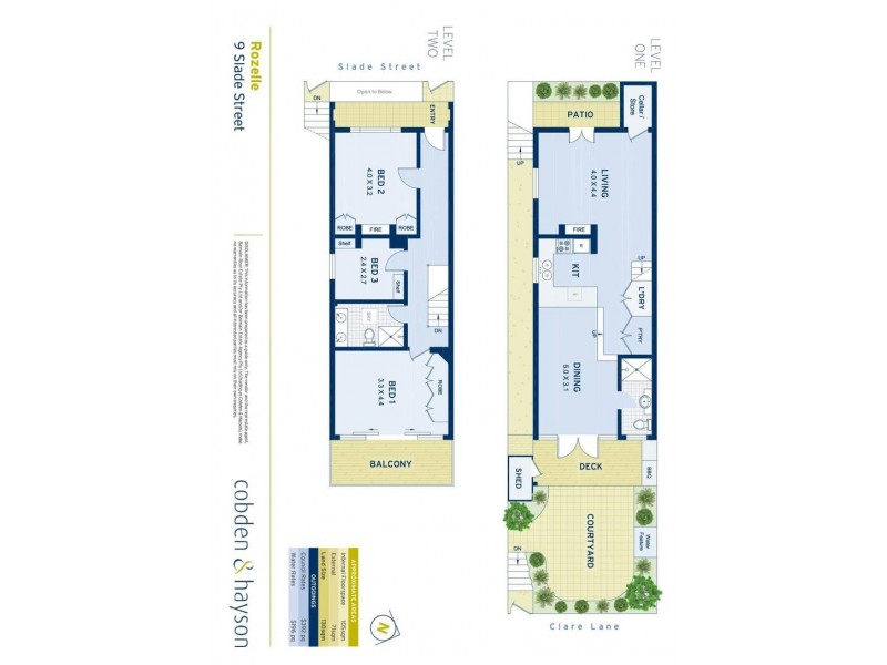 9 Slade Street, Rozelle NSW 2039 Floorplan