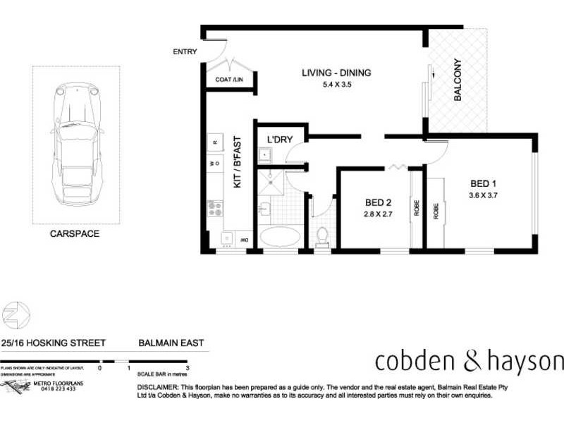 25/16 Hosking Street, Balmain East NSW 2041 Floorplan