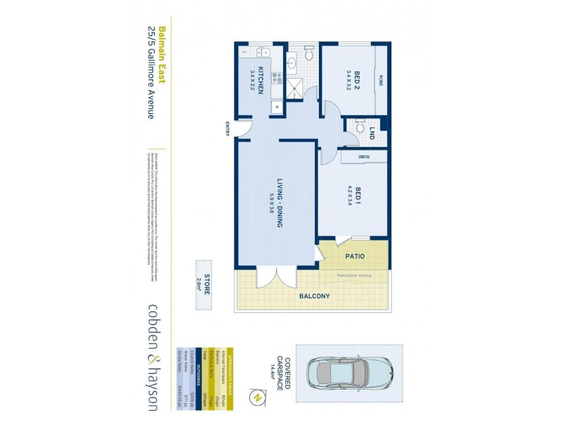 25/5 Gallimore Avenue, Balmain East NSW 2041 Floorplan