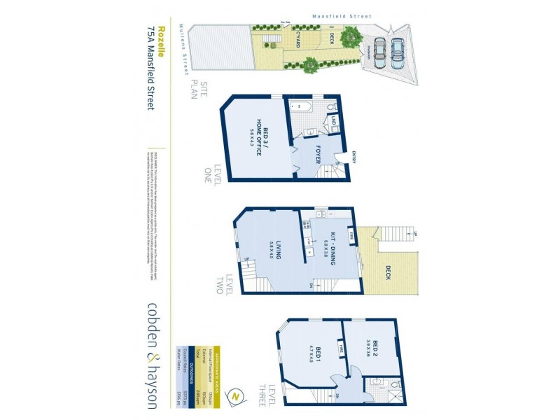75a Mansfield Street, Rozelle NSW 2039 Floorplan