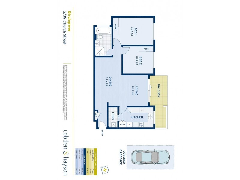 2/39 Church Street, Birchgrove NSW 2041 Floorplan