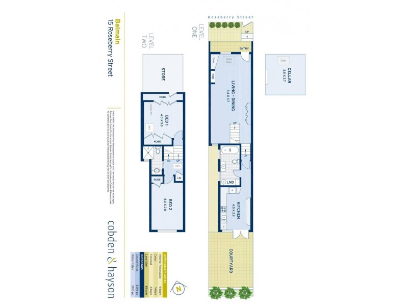 15 Roseberry Street, Balmain NSW 2041 Floorplan