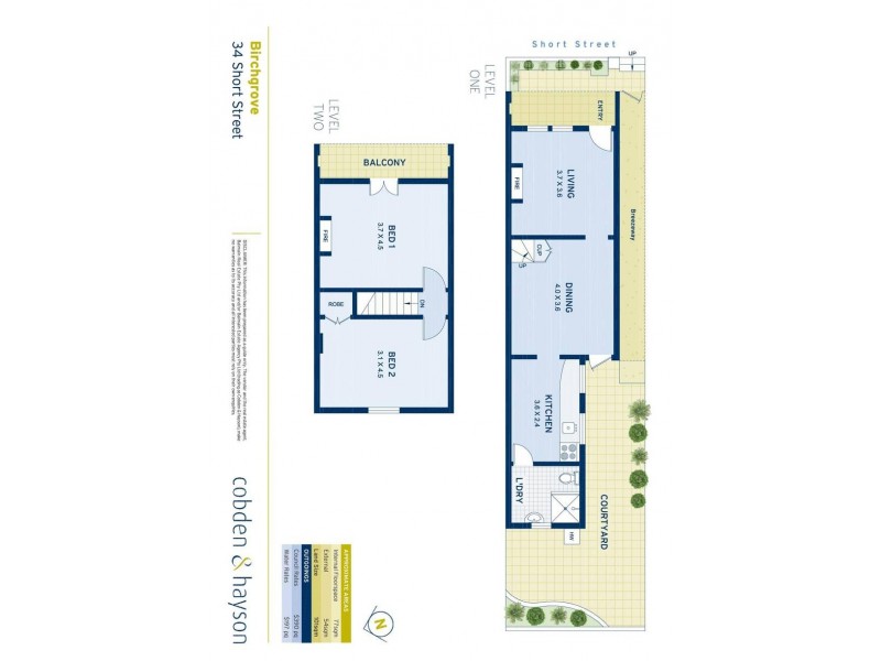 34 Short Street, Balmain NSW 2041 Floorplan