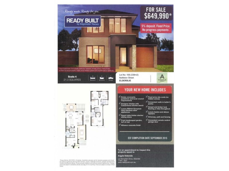Lot 106 Nettleton Street, Elderslie NSW 2570 Floorplan