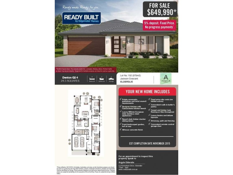 Lot 152 Jackson Crescent, Elderslie NSW 2570 Floorplan