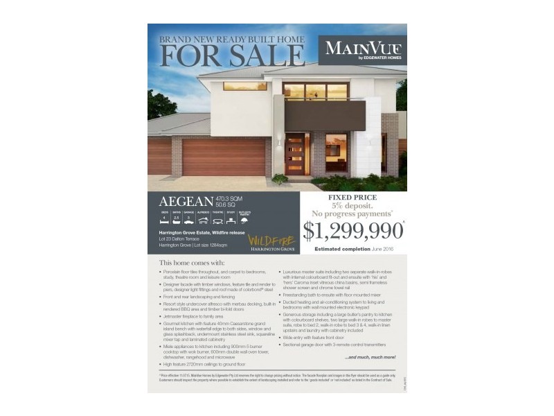 Lot 23 Dalton Terrace, Harrington Park NSW 2567