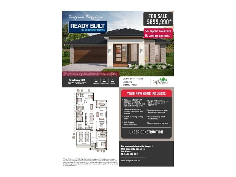 Lot 5115 Maize Avenue, Spring Farm NSW 2570