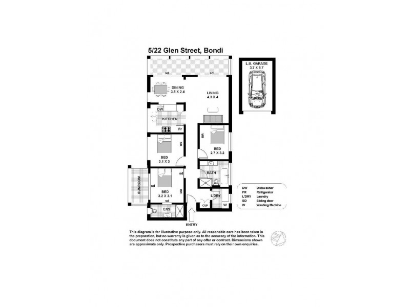 5/22 Glen Street, Bondi NSW 2026 Floorplan