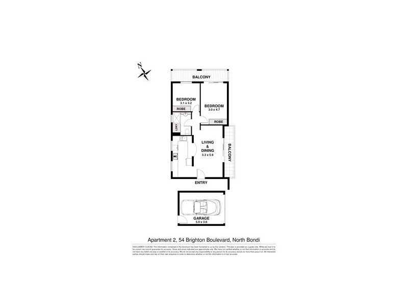 2/54 Brighton Boulevarde, Bondi Beach NSW 2026