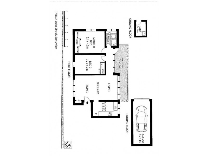 1/18 St Luke Street, Randwick NSW 2031 Floorplan