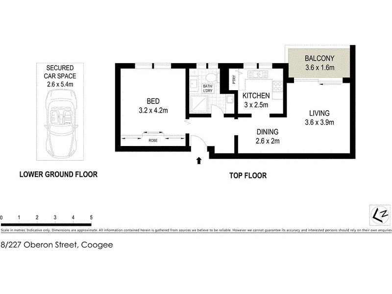 8/227 Oberon Street, Coogee NSW 2034 Floorplan