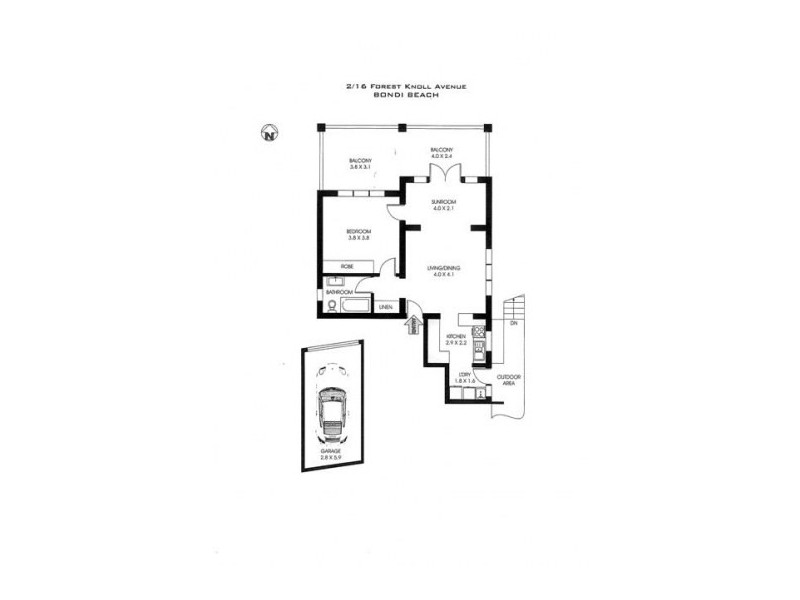 2/16 Forest Knoll Avenue, Bondi Beach NSW 2026