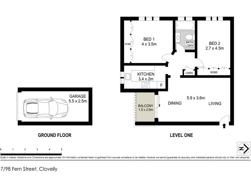 7/98 Fern Street, Clovelly NSW 2031 Floorplan
