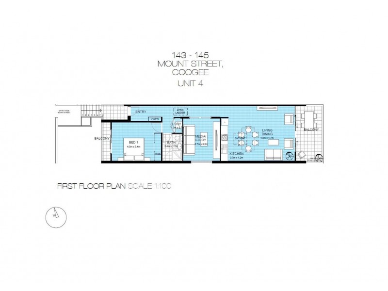 4/143 Mount Street, Coogee NSW 2034 Floorplan