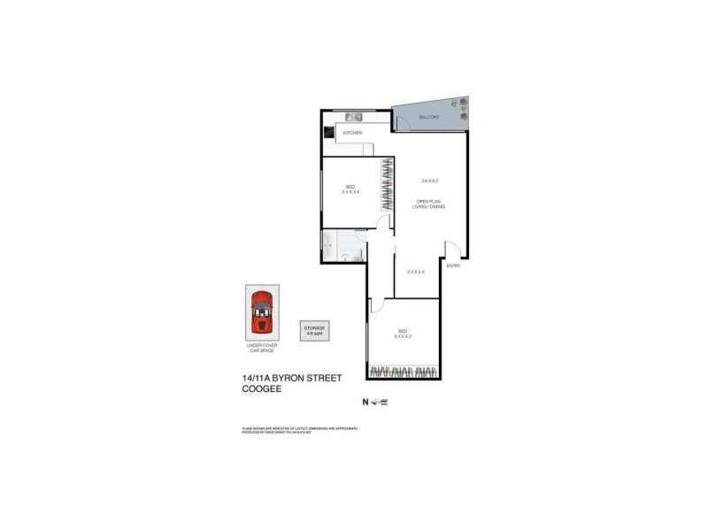 14/11A Byron Street, Coogee NSW 2034 Floorplan