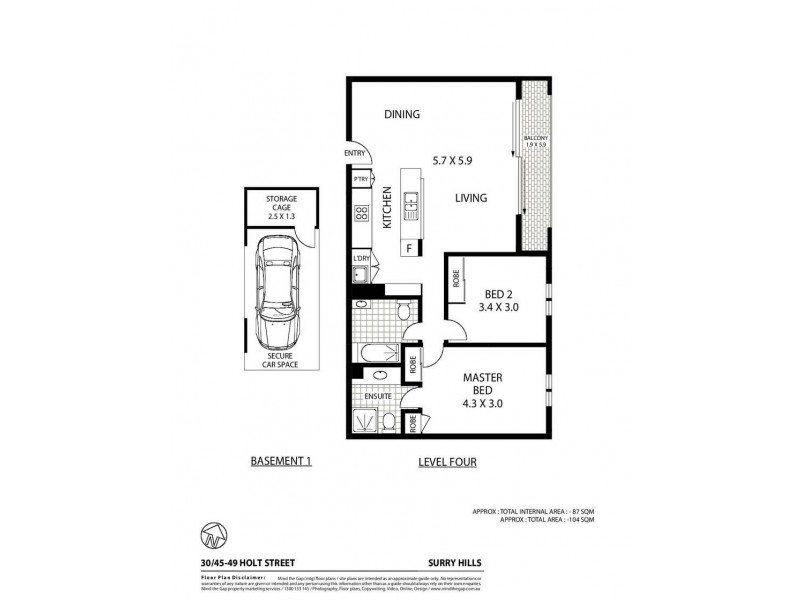 30/45-49  Holt Street, Surry Hills NSW 2010 Floorplan