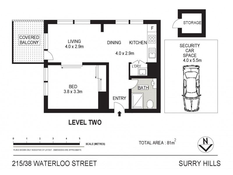 215/38 Waterloo Street, Surry Hills NSW 2010 Floorplan